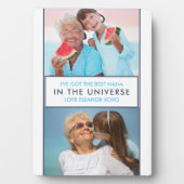 Beste Nana in het universum - Persoonlijke twee fo Fotoplaat (voorkant)