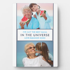 Beste Nana in het universum - Persoonlijke twee fo Fotoplaat