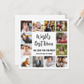 Beste Nana-kleinkinderen ter wereld 12 foto-collag Kaart (Voorkant / Achterkant in situ)