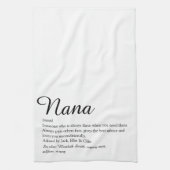 Beste Nana, Oma, Grootmoeder Definitie Script Theedoek (Verticaal)
