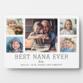 Beste Nana Ooit 5-Foto Collage Keepsake Custom Fotoplaat (voorkant)