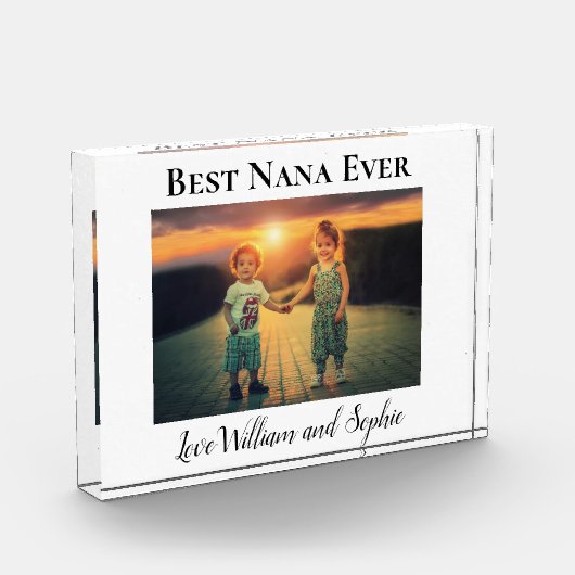 Beste Nana Ooit Aangepaste Foto Blok (Links)