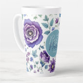 Beste Nana ooit Bloemen Latte Mok (Linkerhoek)