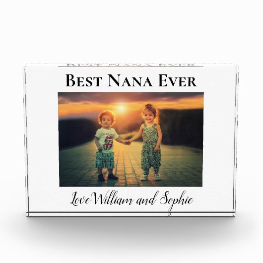 Beste Nana ooit Custom Photo Block Fotoblokken (Voorkant)