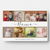 Beste Nana ooit foto collage plaque Fotoplaat (voorkant)