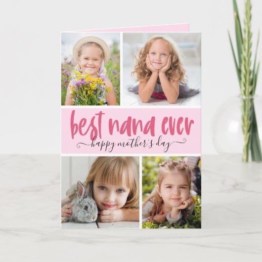 Beste Nana Ooit Foto Moederdag Kaart (Voorkant)