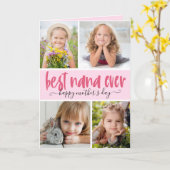 Beste Nana Ooit Foto Moederdag Kaart (Gele Bloem)