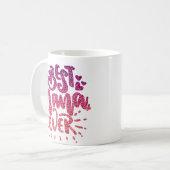 BESTE NANA OOIT GLITTER CUSTOM TYPOGRAPHY KOFFIEMOK (Voorkant links)