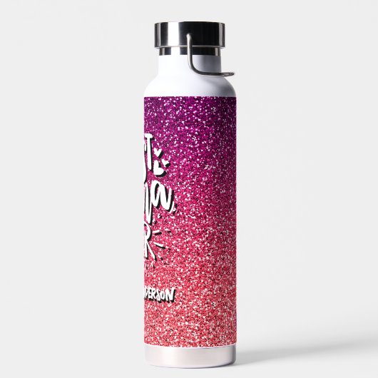 BESTE NANA OOIT GLITTER CUSTOM TYPOGRAPHY WATERFLES (Links)