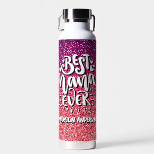 BESTE NANA OOIT GLITTER CUSTOM TYPOGRAPHY WATERFLES