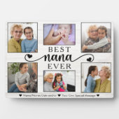 Beste Nana Ooit Hart Foto Collage Keepsake Fotoplaat (voorkant)
