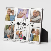 Beste Nana Ooit Hart Foto Collage Keepsake Fotoplaat (Zijkant)