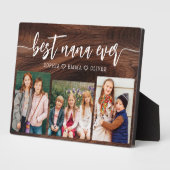 Beste Nana Ooit - Kleinkinderen Hout Fotocollage Fotoplaat (Zijkant)