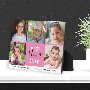 Beste Nana ooit roze Manuscript 5 Foto's Familie Fotoplaat