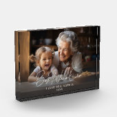 Beste Nana ooit Schattige kleinkind Keepsake Fotoblokken (Links)