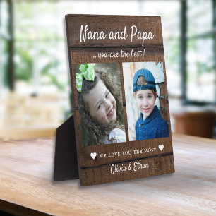 Beste Nana & Papa Kleinkinderen Namen 2 Foto Donke Fotoplaat