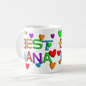 Beste Nana T-Shirts & Gifts Koffiemok (Voorkant links)