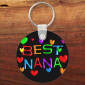 Beste Nana T-Shirts & Gifts Sleutelhanger (Voorkant)