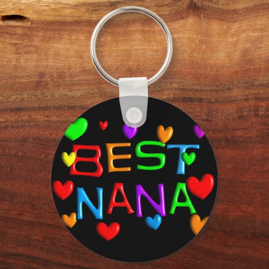 Beste Nana T-Shirts & Gifts Sleutelhanger (Voorkant)
