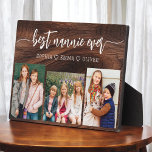 Beste Nannie Ooit Hout Kleinkinderen Fotocollage Fotoplaat<br><div class="desc">Vier de "beste Nannie ooit" met deze gepersonaliseerde kleinkinderen foto collage plaque. Dit oprechte geschenk bevat een prachtig gerangschikte collage van gekoesterde foto's die speciale momenten vastleggen, aangevuld met een liefdevolle boodschap. Gemaakt van hoogwaardige materialen met een strakke afwerking, het is ideaal om thuis te laten zien als een gekoesterde...</div>