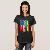 Beste Nanny Ooit Moederdag Niger US Flag Retro T-shirt (Voorkant volledig)