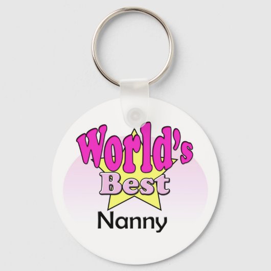 Beste nanny ter wereld sleutelhanger (Voorkant)
