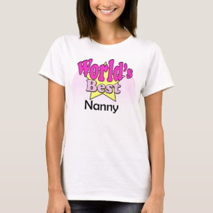 Beste nanny ter wereld t-shirt