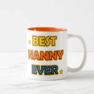Beste nanny tweekleurige koffiemok