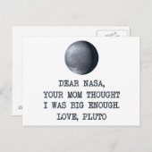 Beste Nasa Love Pluto Briefkaart (Voorkant / Achterkant)