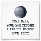 Beste Nasa Love Pluto Foto Afdruk (Voorkant)