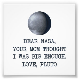 Beste Nasa Love Pluto Foto Afdruk
