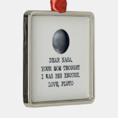 Beste Nasa Love Pluto Metalen Ornament (Rechts)