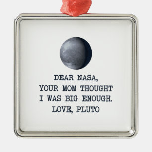 Beste Nasa Love Pluto Metalen Ornament