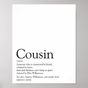 Beste neef-definitie van de wereld poster