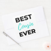 Beste neef ooit 2 vierkante sticker (Envelop)