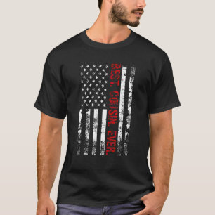  beste neef ooit Amerikaanse vlag vader's Da T-shirt