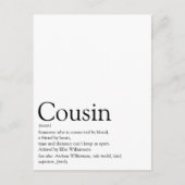 Beste neef ooit definitie briefkaart (Voorkant)