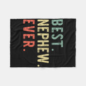Beste neef ooit familie Grappige retro Fleece Deken (Voorkant (Horizontaal))