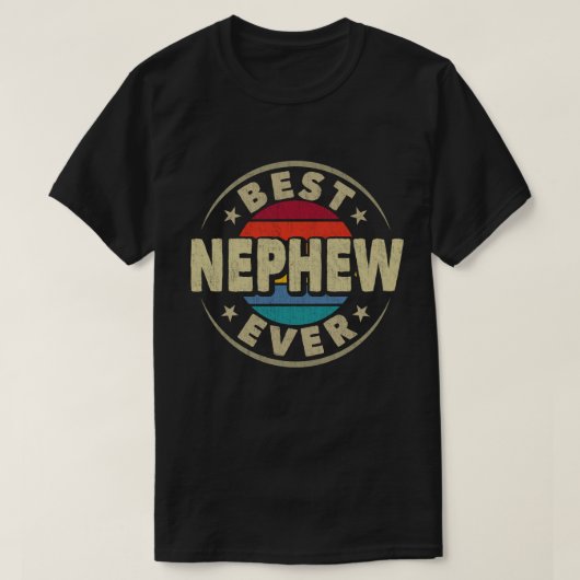 Beste neef ooit familie retro grappig t-shirt (Design voorkant)