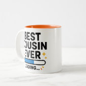 Beste neef ooit geladen tweekleurige koffiemok (Voorkant links)