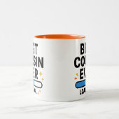 Beste neef ooit geladen tweekleurige koffiemok (Center)