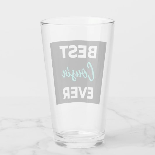Beste neef ooit glas (Achterkant)