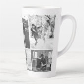 Beste neef ooit Persoonlijke fotocollage Latte Mok (Rechts)