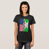 Beste neef ooit Vaderdag Burundi US Flag T-shirt (Voorkant volledig)
