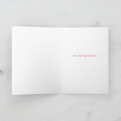 Beste neef ooit vrolijk kerstfeest typografie kaart (Binnen)