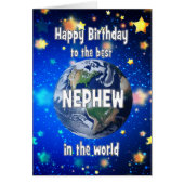 Beste neef ter wereld jarig (Voorkant)