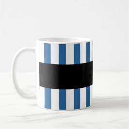Beste NEIGHBOR ooit Blauwe Stripes Aangepaste naam Koffiemok