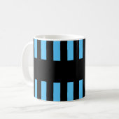 Beste NEIGHBOR ooit BLUE BLACK Stripes A03 Koffiemok (Voorkant links)