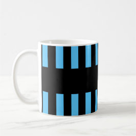 Beste NEIGHBOR ooit BLUE BLACK Stripes A03 Koffiemok