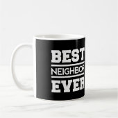 Beste NEIGHBOR ooit zwart-wit A02 Koffiemok (Links)
